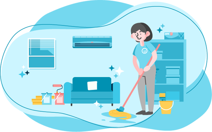 Lazy - Home cleaning services - Post Renovation Cleaning